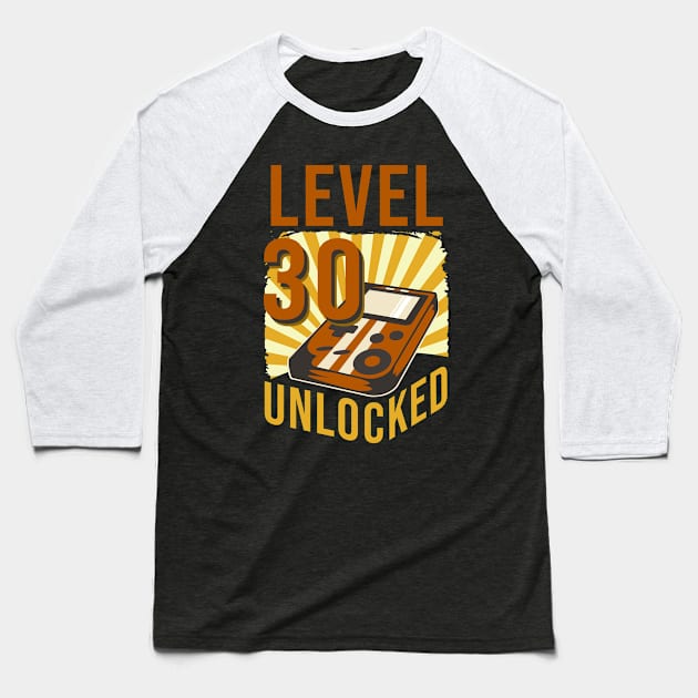 Level 30 Finished Baseball T-Shirt by Cooldruck